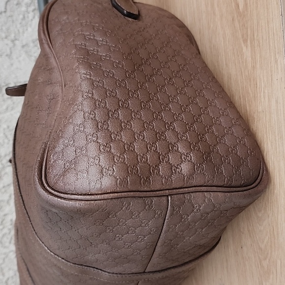 Authentic Gucci Micro Guccissima Boston Leather Crossbody bag Chocolate … - Picture 6 of 15